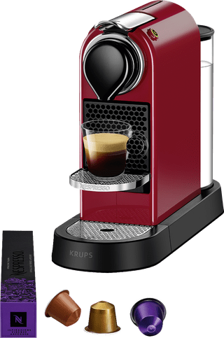 Krups Nespresso Citiz XN7415 Kirschrot