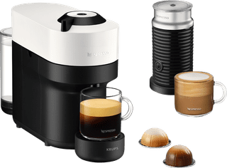 Krups Nespresso Vertuo Pop Coconut White XN9211 mit Aeroccino