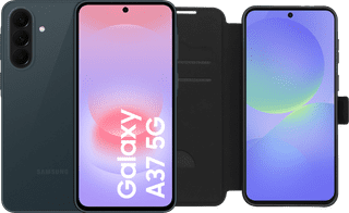 Samsung Galaxy A37 128GB Dunkelgrün 5G + BlueBuilt Book Case Schwarz