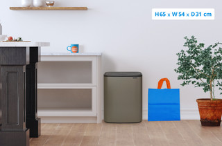 Brabantia Bo Touch Bin 2x 30L Platinum