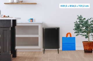 Brabantia Bo Touch Bin Hi Abfalleimer 2 x 30 Liter Matt Black