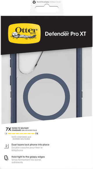 Otterbox Defender Samsung Galaxy S26 Plus Backcover mit Magnet Transparent mit blauem Rand