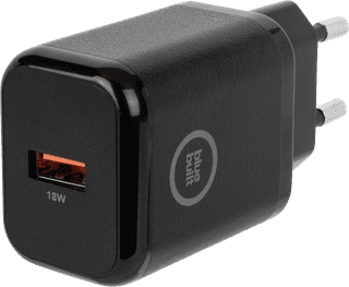 BlueBuilt Quick Charge Charger with USB-A Port 18W Black