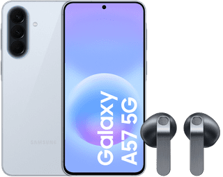 Samsung Galaxy A57 256GB Hellblau 5G + Samsung Galaxy Buds4 Schwarz