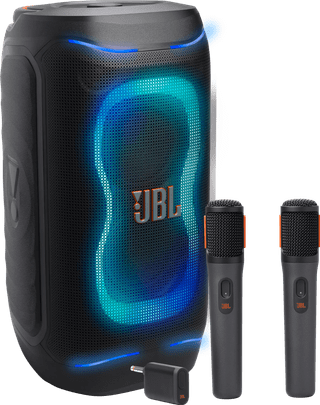 JBL PartyBox 130 Schwarz + JBL Kabelloses Mikrofonset