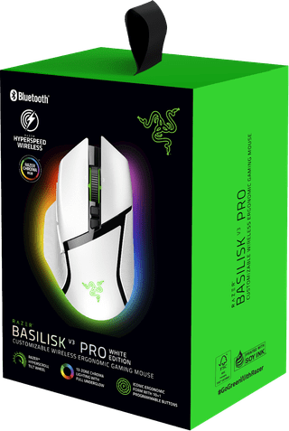 Razer Basilisk V3 Pro Wireless Gaming Mouse - White