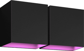 Philips Hue Resonate Downward White & Color - Schwarz Doppelpack
