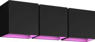 Philips Hue Resonate Downward White & Color - Schwarz 3er-Pack