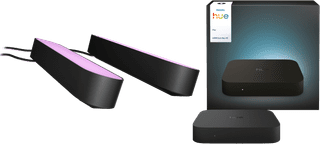 Philips Hue Play Lightbar Schwarz Doppelpack + HDMI Sync Box 4K