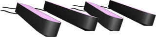 Philips Hue Play Lightbar White and Color Schwarz 4er-Pack