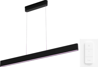 Philips Hue Ensis Pendant Lamp White and Color Black + Dimmer