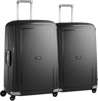 Samsonite S'Cure Spinner 75 cm Doppelpack Black