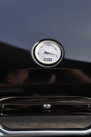 Weber Lumin Schwarz mit Untergestell