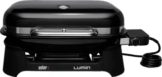 Weber Lumin Schwarz mit Untergestell