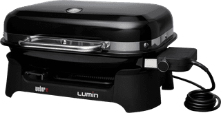 Weber Lumin Schwarz mit Untergestell