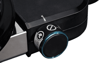 Weber Lumin Schwarz mit Untergestell