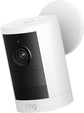 Ring Außenkamera mit Netzteil 2. Generation Weiß