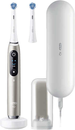 Oral-B iO 9 Gold with white brush head
