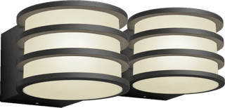 Philips Hue Lucca Wandlampe für Außenbereich Doppelpack