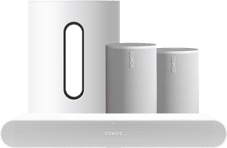 Sonos Ray Weiß + 2x Era 100 Weiß + Sub Mini Weiß