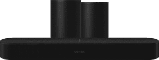 Sonos Beam Gen. 2 Schwarz + 2x Era 100 Schwarz