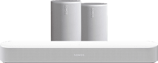 Sonos Beam Gen. 2 Weiß + 2x Era 100 Weiß
