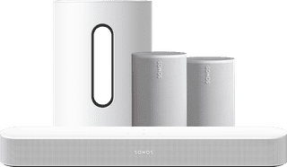Sonos Beam Gen. 2 Weiß + 2x Era 100 Weiß + Sub Mini Weiß