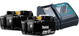 Makita BL1850B LXT 18V 5.0Ah Battery (2x) + Battery Charger 14.4/18V DC18RC