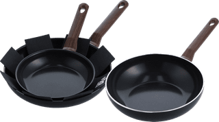 BK Simply Ceramic Keramik Bratpfannenset 24 + 28 cm + Wok 28 cm