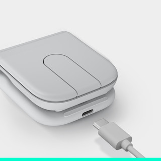 Logitech Mobi Fold Maus Off-White