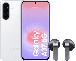 Samsung Galaxy A37 128GB Weiß 5G + Samsung Galaxy Buds4 Schwarz