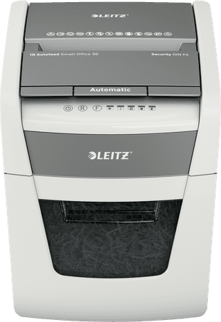Leitz IQ Small Office Auto+ 50 Paper Shredder P4