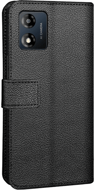Just in Case Wallet Motorola Moto E13 Book Case Schwarz