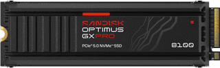 SANDISK Optimus GX PRO 8100 1TB PCIe 5.0 NVMe-SSD mit Kühlkörper