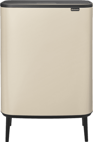 Brabantia Bo Touch Bin Hi Mülleimer 2 x 30 Liter Soft Beige