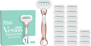 Gillette Venus Deluxe Smooth Sensitive + 19 Ersatzklingen