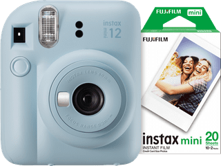 Fujifilm Instax Mini 12 Pastel Blue + Fotopapier (20 Stück)