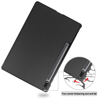 Just in Case Tri-Fold Samsung Galaxy Tab S10 Plus / S9 Plus / S9 FE Plus Book Case Black