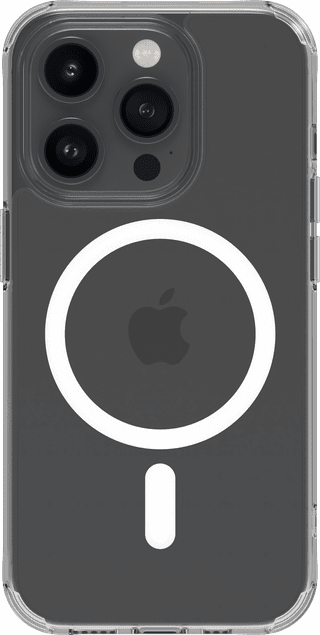 BlueBuilt Protective Back Cover with MagSafe iPhone 15 Pro Transparent