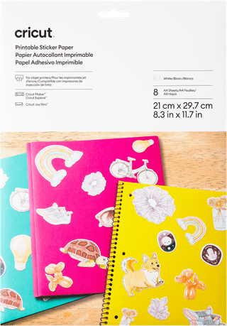 Cricut Printable Sticker Paper White (8 Sheets)