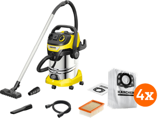 Kärcher WD P S V-30/6/22/T + Vacuum Cleaner Bags (4x)