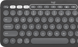 Logitech Pebble Keyboard 2 - K380s Grafit Qwertz