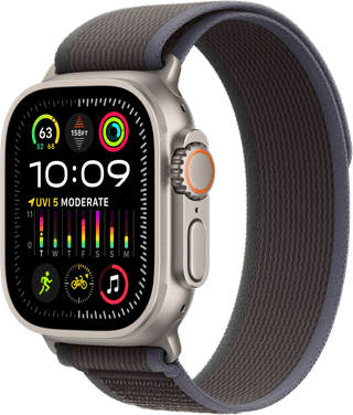 Apple Watch Ultra 2 4G 49mm Trail Watch Strap Black/Blue M/L