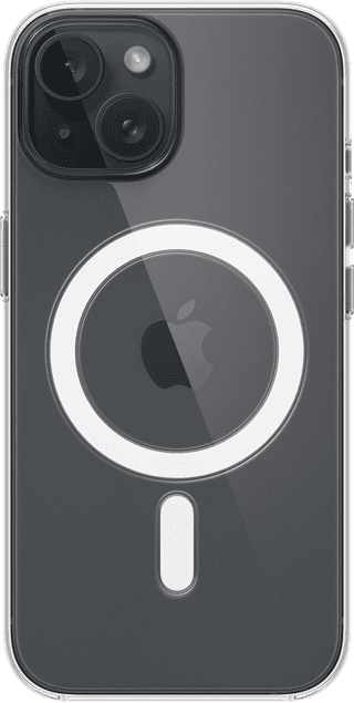 Apple iPhone 15 Back Cover with MagSafe Transparent