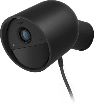 Philips Hue Secure Wired Security Camera Black