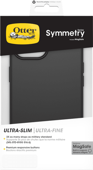Otterbox Symmetry Apple iPhone 15 Backcover Schwarz mit MagSafe