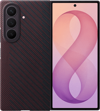 Samsung Galaxy Z Fold 8 Ultra Carbon Back Cover with Magnet Red
