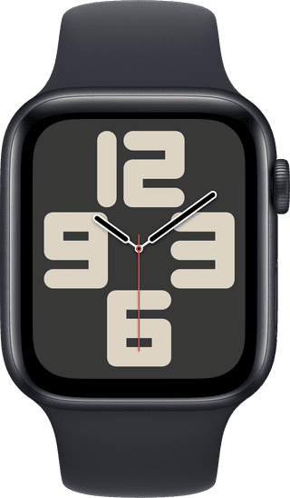 Apple Watch SE (2022) 4G 44mm Midnight Aluminum Sport Band M/L