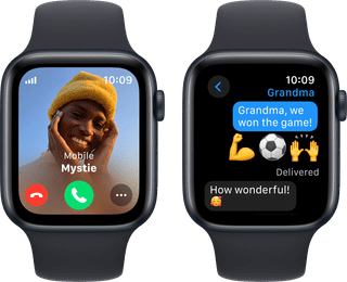 Apple Watch SE (2022) 4G 44mm Midnight Aluminum Sport Band M/L