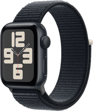 Apple Watch SE (2022) 40mm Midnight Aluminum Sport Watch Strap